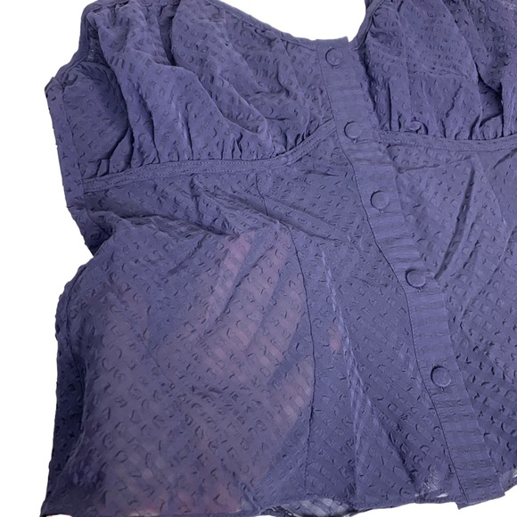 VICTORIA'S SECRET Gold Label Navy‎ Blue Milkmaid Style Cami Tank Top Size S - Picture 4 of 10